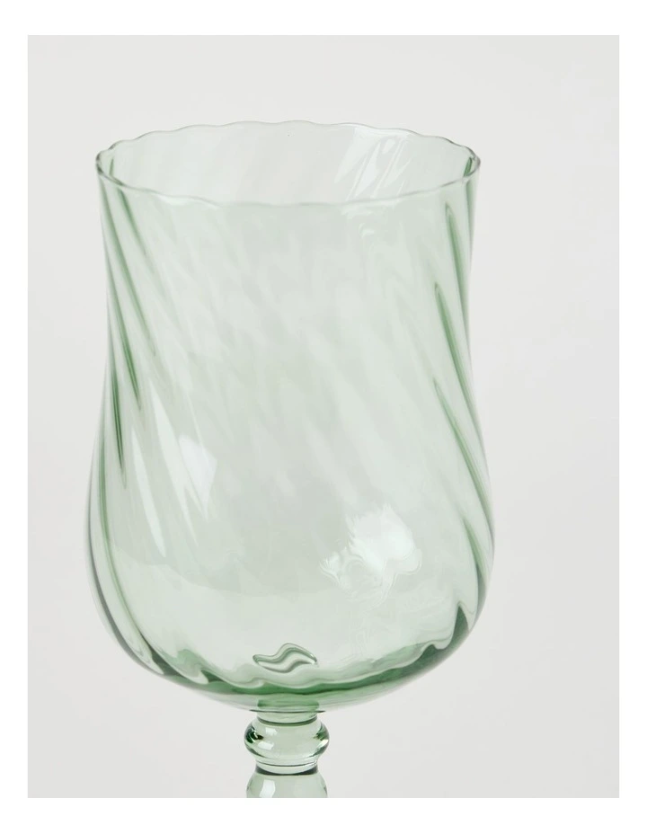Clara Wine Glass Set of 4 Green 330ml image 4