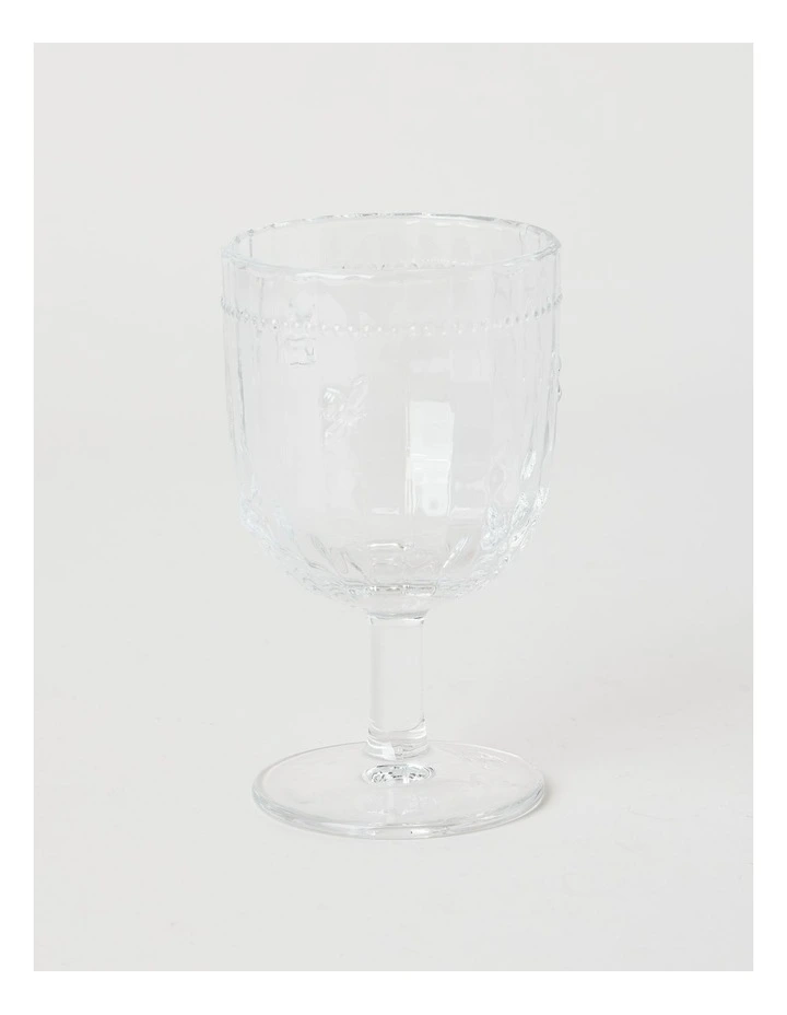 Honey Bee Wine Glass Set of 4 330ml in Clear image 2