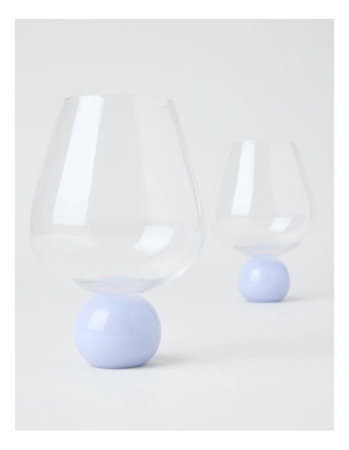 Bubble Wine Glass Set of 2 560ml in Lilac image 2