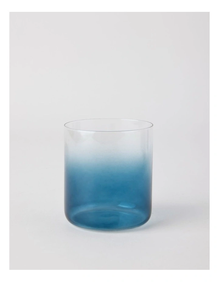 Tumbler Thin Glass 4pk in Blue image 2