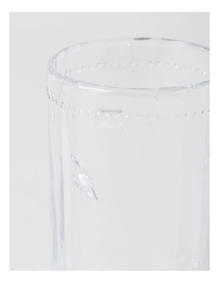 Honey Bee Pressed Glass Highball Set of 4 in Clear image 5
