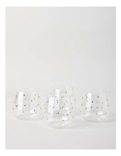 Celestial Tumbler Set of 4 in Clear