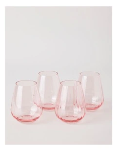 Cordelia Tumbler Set of 4 in Pink