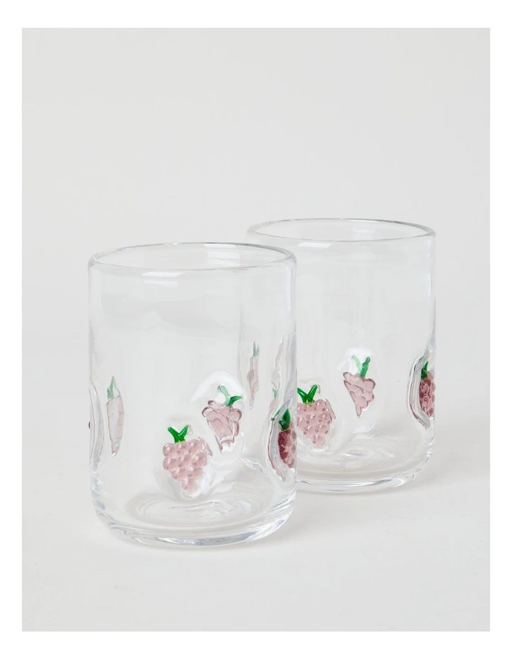 Grape Tumbler 330ml Set of 2 image 1