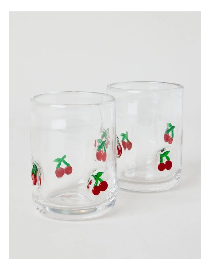 Cherry Tumbler 330ml Set of 2 image 1