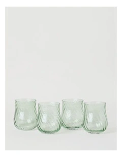 Clara Tumbler Set of 4 Green 320ml