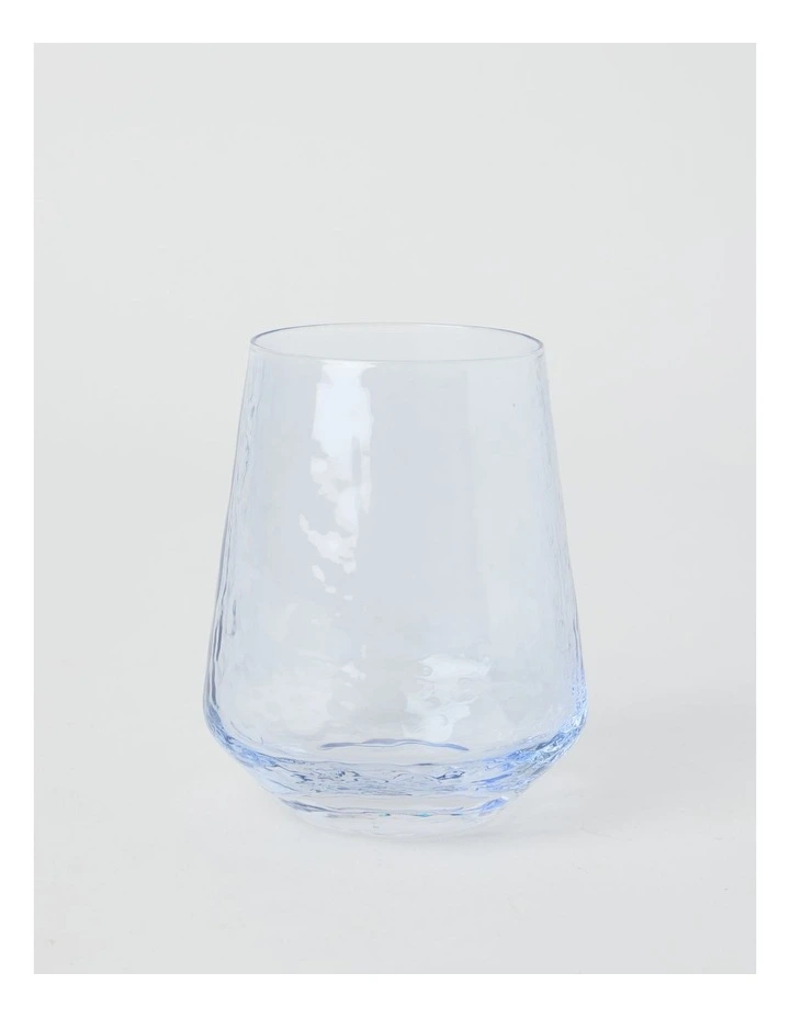 Blue Hammered Tumbler Set of 4 400ml image 2