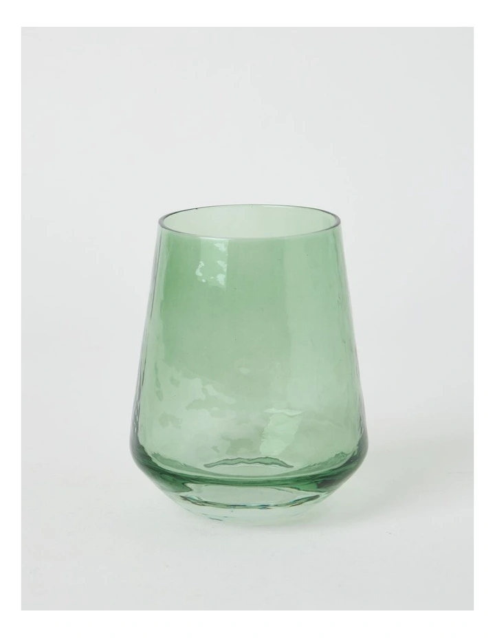 Hammered Tumbler Set of 4 400ml in Green image 2