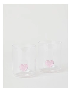 Icon Tumbler Heart Set of 2 420ml