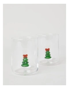 Icon Tumbler Christmas Tree Set of 2 420ml