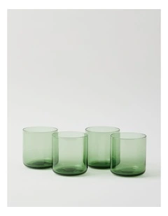 Hinterland Tumbler Set of 4 390ml in Green