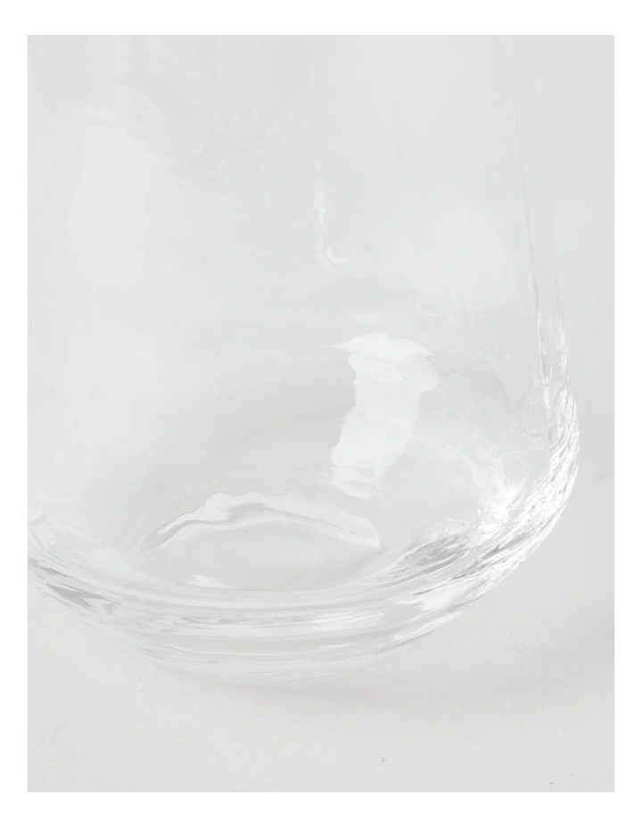 Hammered Tumbler Set of 4 400ml in Clear image 4