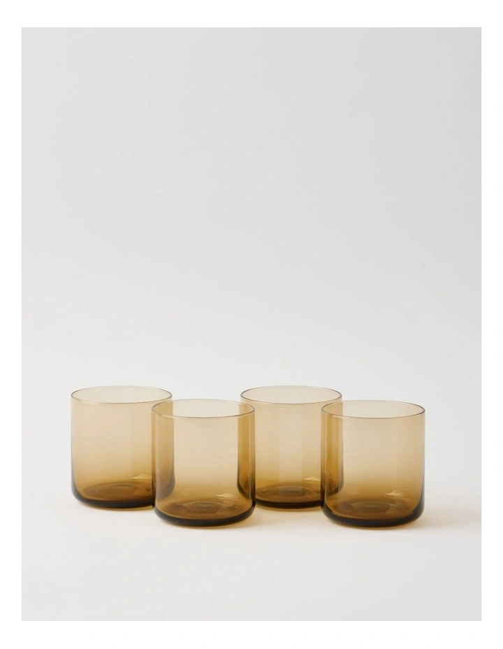 Hinterland Tumbler Set of 4 390ml in Amber image 1