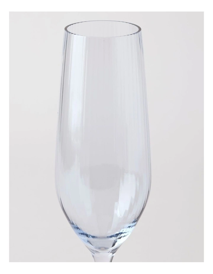 Mediterranean Champagne Flute Set of 4 in Painted Colour image 3