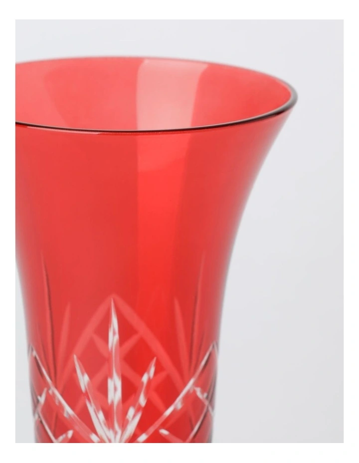 Traditional Christmas Champagne Glass Set of 4 in Red image 4