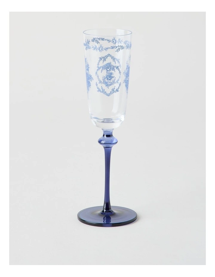 Mazarine Champagne Glass 140ml Set of 4 in Blue image 2