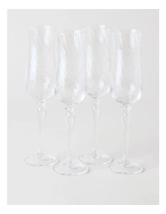 Clara Champagne Glass Set of 4