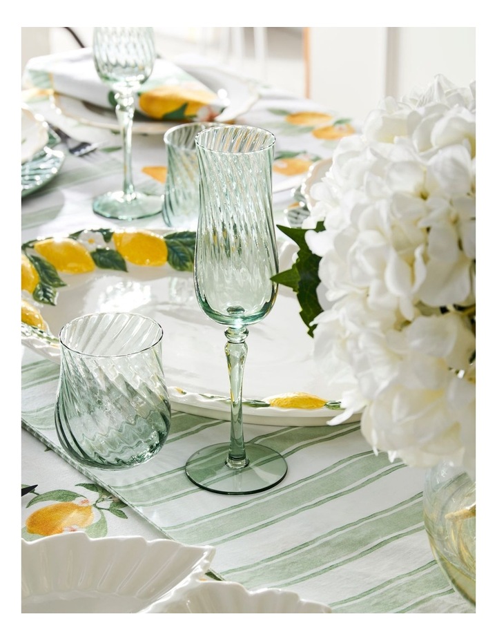 Clara Champagne Glass Set of 4 Green 190ml image 2