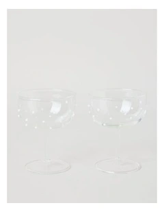 Pearl Martini Glass Set of 2 300ml