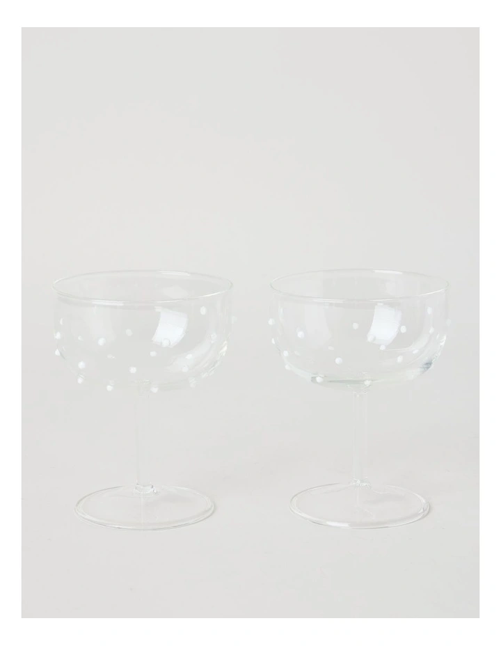 Pearl Martini Glass Set of 2 300ml image 1