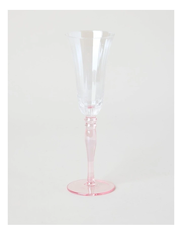Maisie Champagne Glass Set of 4 150ml in Pink image 2
