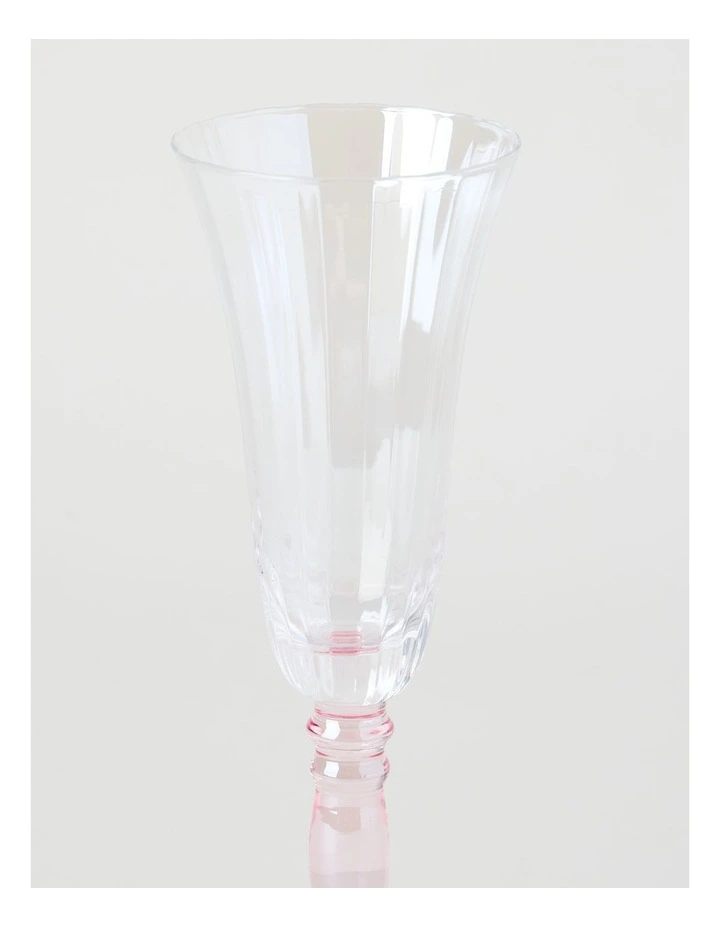 Maisie Champagne Glass Set of 4 150ml in Pink image 4
