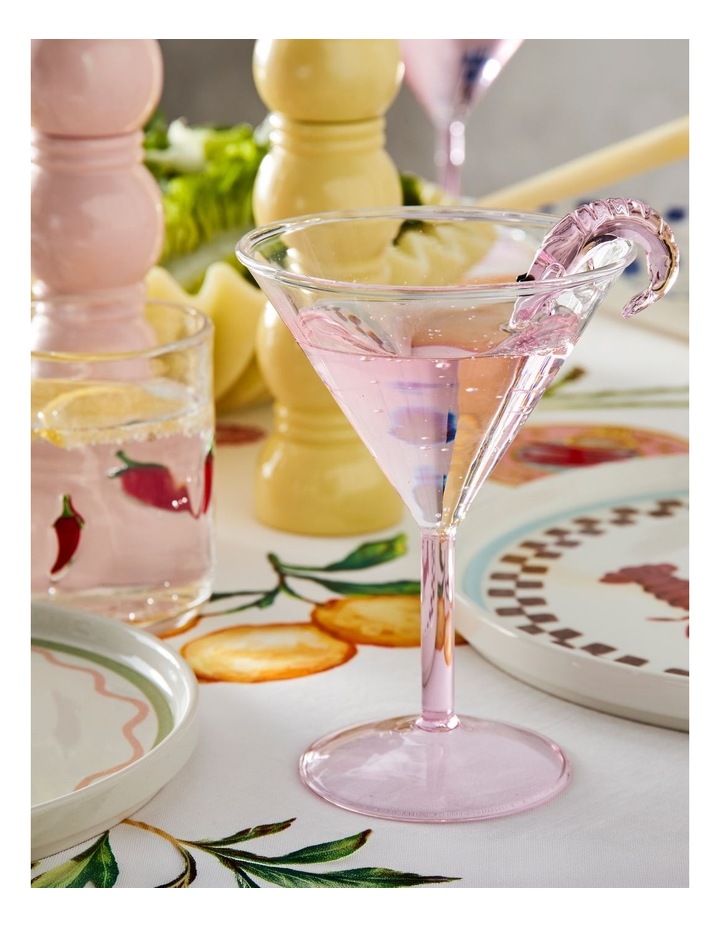 Martini Prawn Glass Set of 2 220ml in Pink image 2