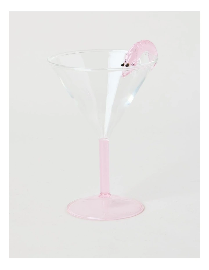 Martini Prawn Glass Set of 2 220ml in Pink image 3