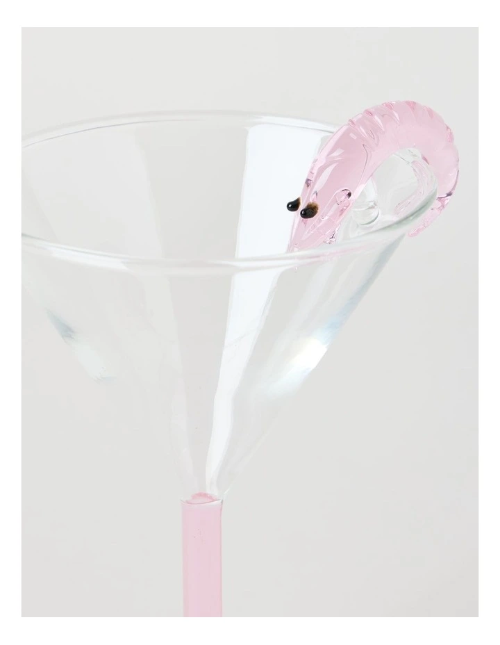 Martini Prawn Glass Set of 2 220ml in Pink image 5