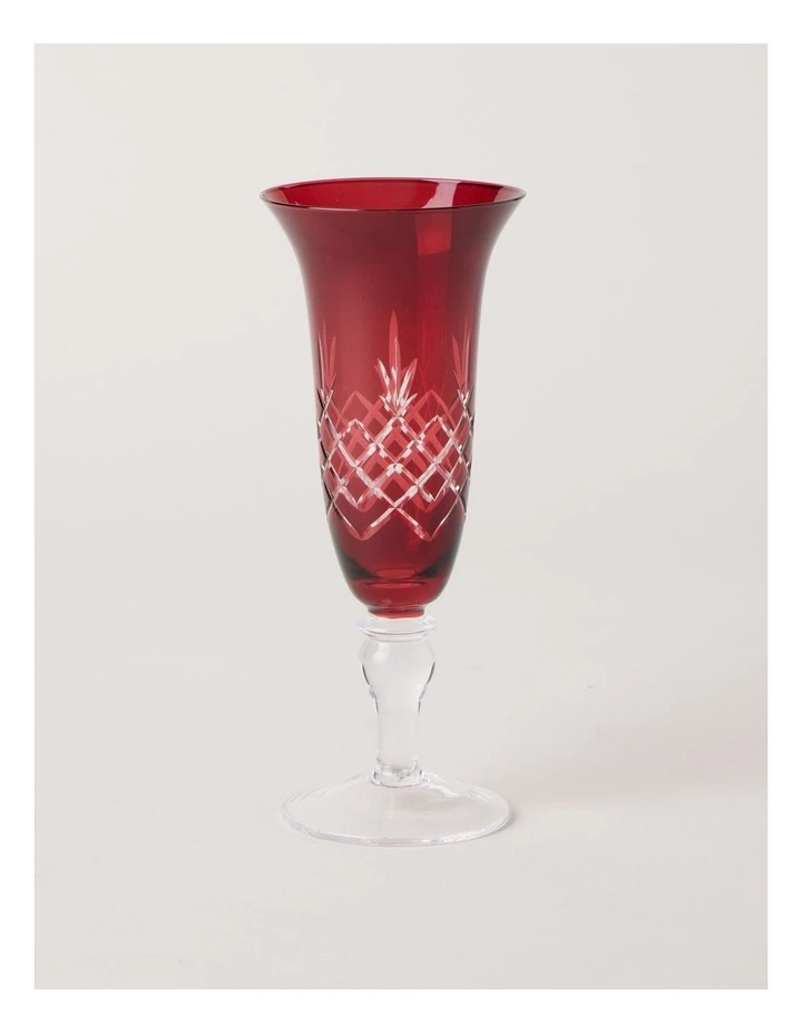 Heirloom Christmas Elouise Champagne Set of 4 140ml in Red image 3