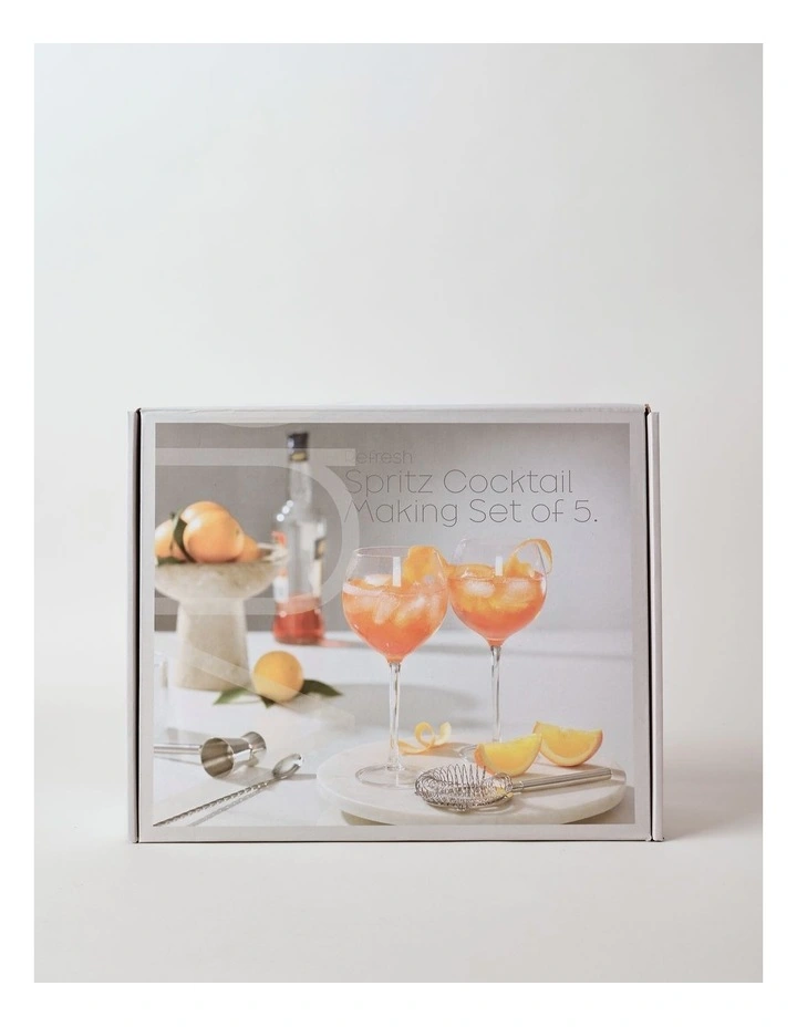Cocktail Spritz Cocktail Making Set of 6 in Silver image 5
