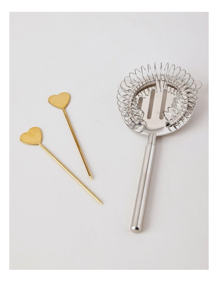 Cocktail Mixologist Cocktail Making Set of 8 in Silver image 4