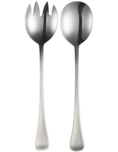 Cosmopolitan Stainless Steel Salad Set Gift Boxed in Silver