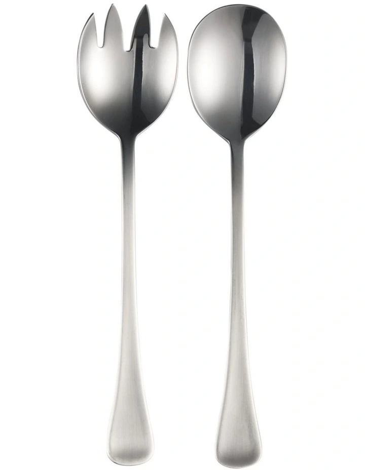 Cosmopolitan Stainless Steel Salad Set Gift Boxed in Silver image 1