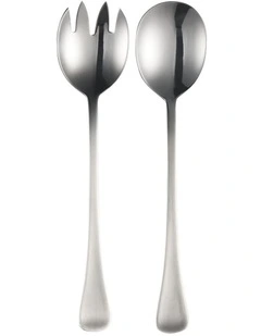 Cosmopolitan Stainless Steel Salad Set Gift Boxed in Silver