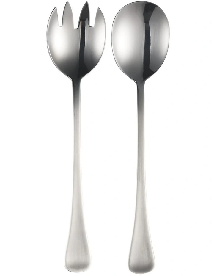 Cosmopolitan Stainless Steel Salad Set Gift Boxed in Silver image 1