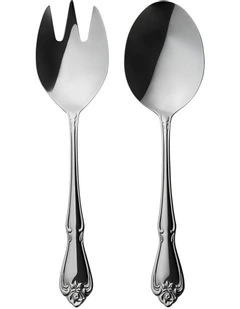 Rosabella Salad Serving Set in Stainless Steel