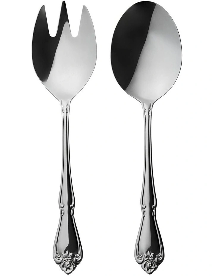 Rosabella Salad Serving Set in Stainless Steel image 1