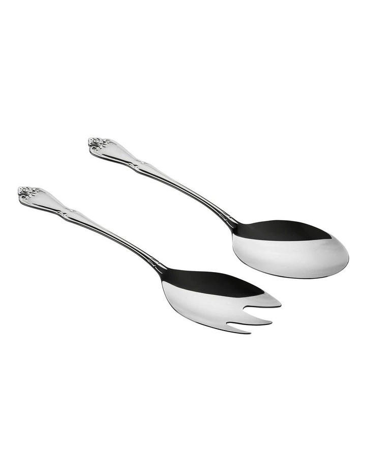 Rosabella Salad Serving Set in Stainless Steel image 2