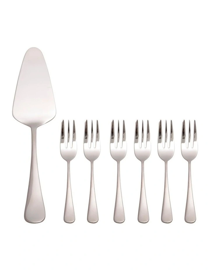 Maxwell & Williams Madison Cake Server and Fork Set 7 Piece in