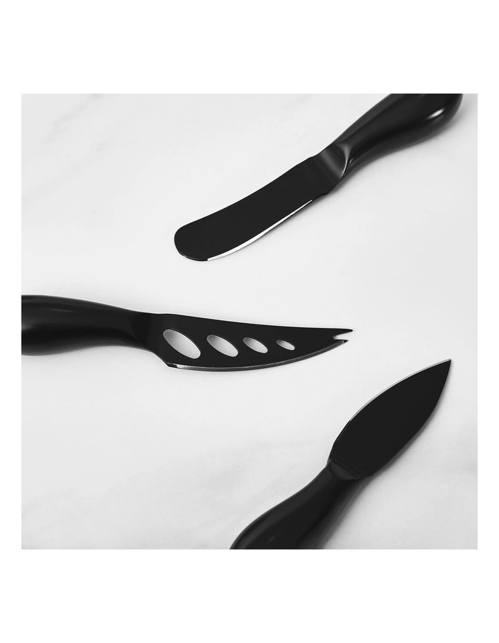 Cheese Knives Set Of 6 in Black image 7