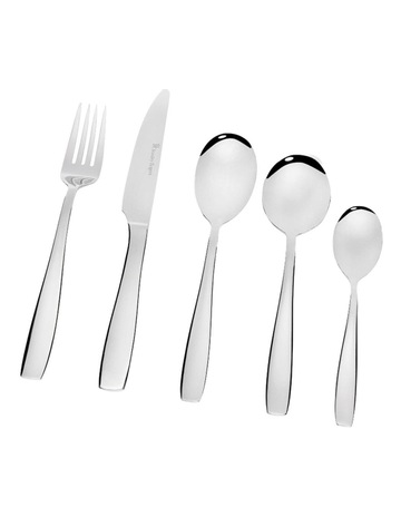 Amsterdam Cutlery Set 24 Piece in Silver