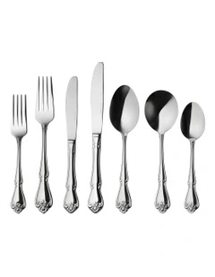 Rosabella Cutlery Set 56 Piece in Stainless Steel