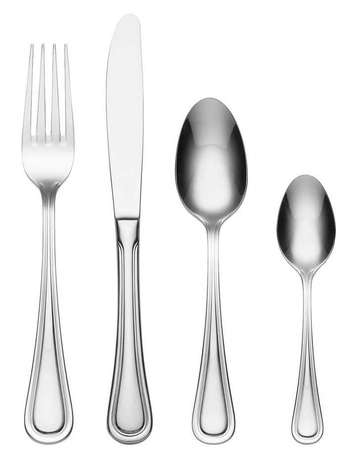 Barcelona Cutlery Set 16 Piece in Silver image 1