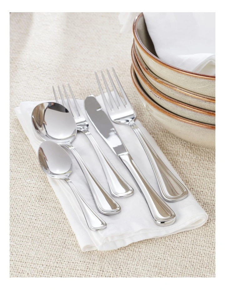 Barcelona Cutlery Set 56 Piece in Stainless Steel image 2