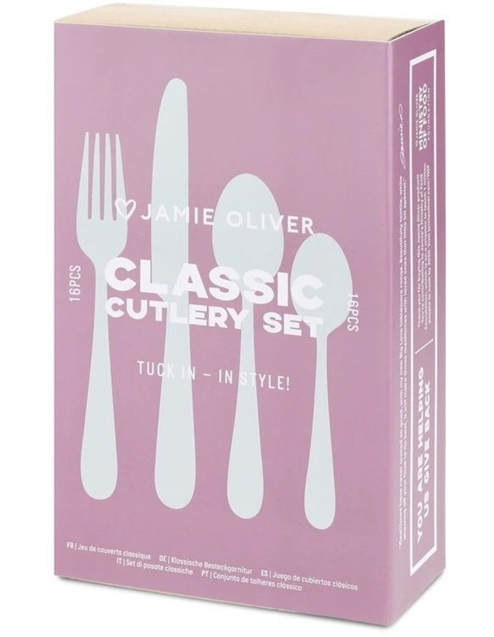 Big Love Classic Cutlery Set 16 Pieces in Silver image 7