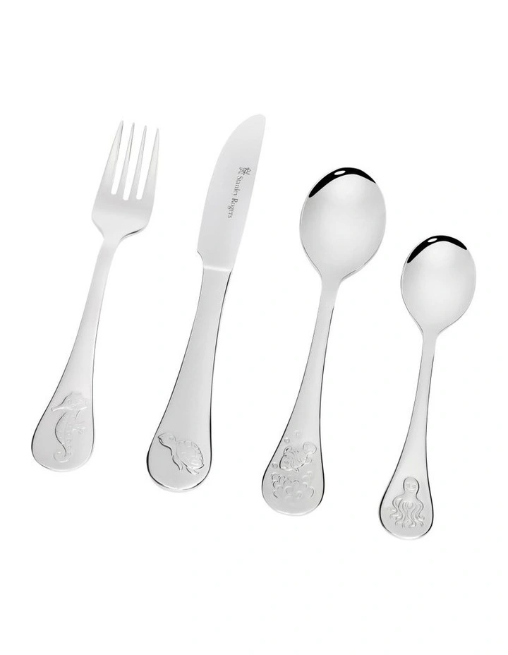 Childrens Sea 4 Pieces Set in Silver image 1