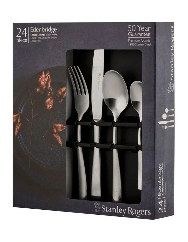 Edenbridge Stainless Steel 18/10 24pc Cutlery Set image 4