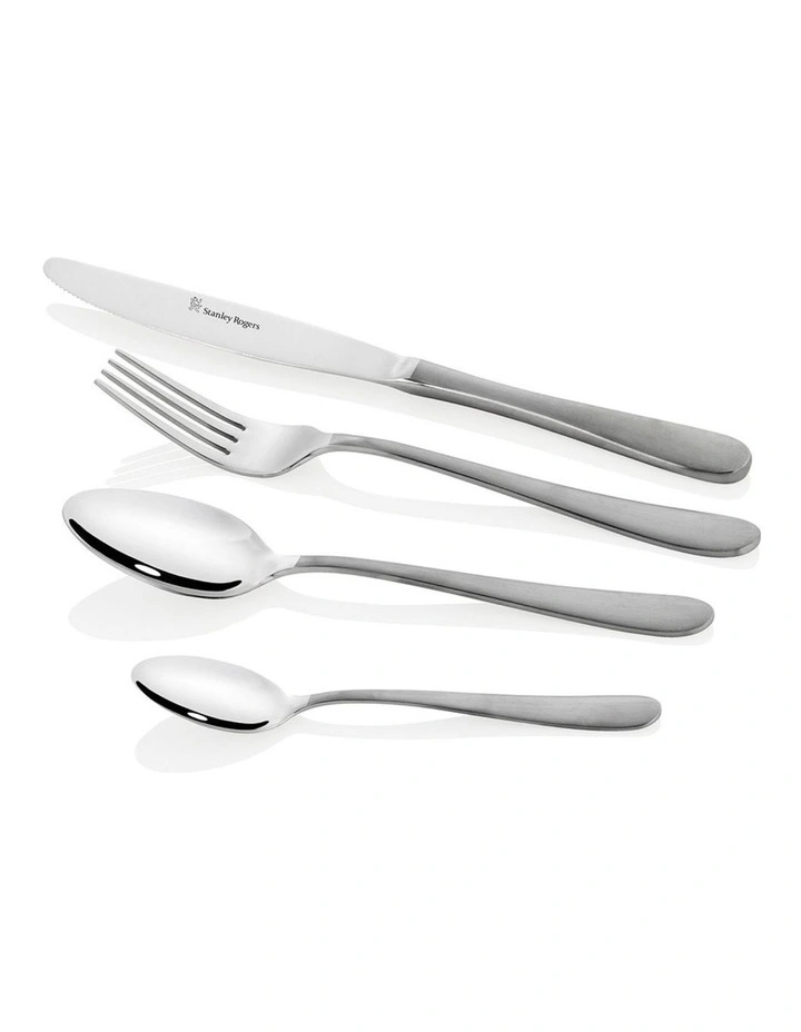 Albany Stainless Steel Dual Finish 18/0 16pc Cutlery Set image 1