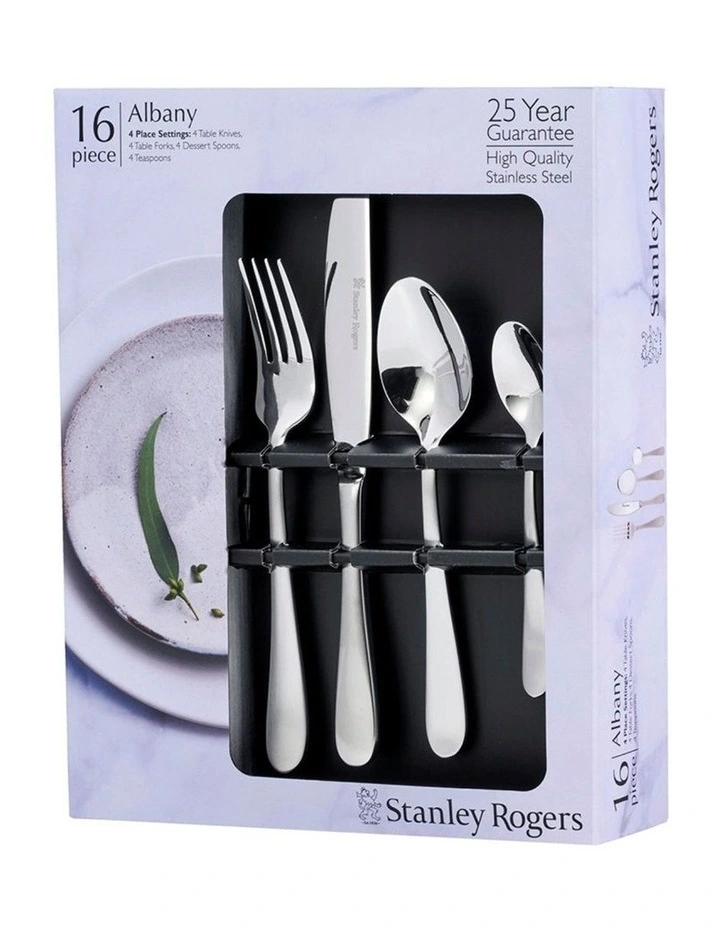 Albany Stainless Steel Dual Finish 18/0 16pc Cutlery Set image 2